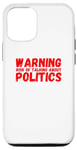 Coque pour iPhone 14 Avertissement Risque de parler de politique