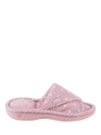 totes Popcorn Turnover Open Toe Slippers, Pink