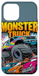 iPhone 12 mini Monster Truck Crushing Cars Art for Monster Truck Lovers Case