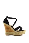 'Chance' Woven Strappy Wedge Heel Platform Sandals