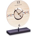 Gift Decor - Horloge de table pour la commode, avec cadran minimaliste, 20,5 x 26,5 x 7 cm