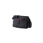 Kross Precision Sacoche Business Messenger Classic pour ordinateur portable 15,6" – Sac à bandoulière pour ordinateur portable/notebook/netbook – Noir, rouge