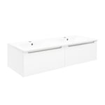 Ensemble salle de bain 2 x tiroir 60 cm + double vasque 120 cm (STILLAD2K06007U1)