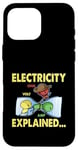 Coque pour iPhone 16 Pro Max Électricité expliquée Volt Ohm Amp Electrician Science