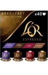 L'OR Espresso Breakfast Variety Box Coffee Pods x40