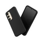 RhinoShield Coque Compatible avec [Galaxy S23] | SolidSuit - Coque Fine avec Technologie d'absorption des Chocs et Finition Premium Matte - Noir Classic