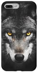 iPhone 7 Plus/8 Plus Wolf Lovers Black Wolf Wild Animal Lovers Wolf Illustration Case