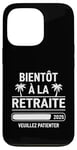 Coque pour iPhone 13 Pro Bientôt À La Retraite Humour idée Cadeau Retraité 2025