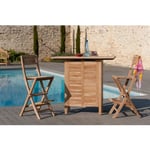 Harris - Bar de jardin en bois Teck