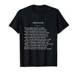 Romeo and Juliet Prologue William Shakespeare T-Shirt