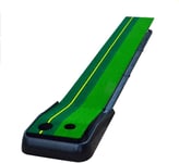 qiuqiu Indoor Golf Putting Mat | Auto Return Golf Training Mat Putting Green System Professional | Golf Practice Mat with 6 Practice Balls-250cm