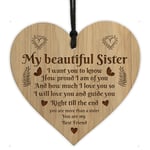 Sister Gifts BEST FRIEND Gift Engraved Heart Sister Gift Ideas For Birthday Xmas