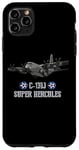 Coque pour iPhone 11 Pro Max Avion de transport militaire américain C-130J