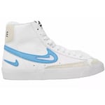 Nike Womens Blazer Mid GS White Mid Top Sneakers - Size UK 3.5