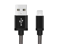 Chargeur usb micro (android) - 1,0 mètre (noir-filet de poisson) kein hersteller