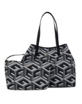 Guess Women Vikky Large Tote Bag, Black Logo, 40 x 31 x 18 cm