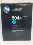 Genuine HP 504A Cyan Toner Cartridge for CP3525 & CM3530 Printers