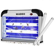 WADEO Fly Killer Insect Killer UV Light Lamp Bug Zapper Mosquito Killer Electric Indoor for Residential Home and Commercial Use, Hanging Chain and 2 Replacement Bulbs Included (20W)