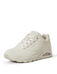 Skechers Women's Uno Stand on Air Sneaker, Off White Durabuck, 2 UK