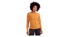 Maillot manches longues femme craft pro trail wind orange