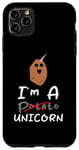 Coque pour iPhone 11 Pro Max Funny Potato I'm A Potato Unicorn Funny Patate Unicorn Memes