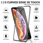 11D Full Cover Real Tempered Glass Screen Protector Apple iPhone SE (2020) Black