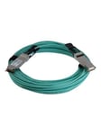 MSA Compliant QSFP+ Active Optical Cable (AOC) - 30 m (98.4ft) - 40GBase direct attach cable - 30 m - black