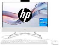 HP All-in-One 22-dd2001ss Tout en Un - Ordinateur 21,5" Full HD (Intel Celeron J4025, 8 Go RAM, SSD 256 Go, Intel UHD 600, sans système d'exploitation) Blanc - Clavier QWERTY Espagnol