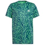 Adidas GT9414 B AR AOP TEE T-shirt semi screaming green/bold blue/white 910Y