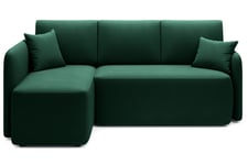 Hadson 3-seter Sofa med Sjeselong - Grønn 3 seters sofa divan