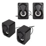 New X2 Desktop Speaker USB Powered Wired PC Speakers With Breathing Light For H