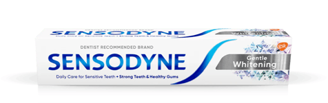 2 x Sensodyne Toothpaste Gentle Whitening 75ml, 100% Original