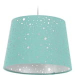 Relaxdays - Lampe pour chambre d'enfants Etoiles, Abat-jour avec motif ciel étoilé, enfants,abat-jour rond, couleurs