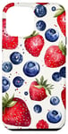 Coque pour iPhone 12 Pro Max Coque Téléphone Motif Fruits – Fraises & Myrtilles