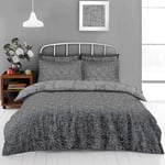 GC GAVENO CAVAILIA 3 Piece Triangle Kingsize Duvet Cover Set, Reversible Plaid Geometric Bedding Set, Breathable Soft Ryder Quilt bed Set, Charcoal