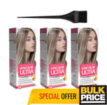 Loncolor Ultra Hair Color Cream 9.9 Dark Ash Blonde 3-Pack