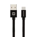 Swissten Textile Universal Quick Charge 3.1 USB-C Data and Charging Cable 3m Black