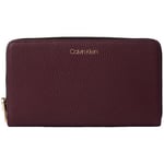 Portefeuille Calvin Klein Jeans  Compagnon  ref_50869 GDU Bordeaux 19*10*2.5