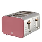 Swan Nordic 4 Slice Toaster with 6 Browning Levels 1500W,Fuchsia Rose-ST14620FUS