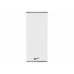 Nike Unisexe - Serviette de Toilette fondamentale pour Adulte - Blanc/Noir - 60 x 120 cm EU