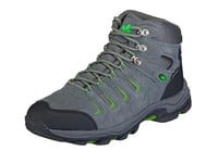 Lico Mixte Manaslu High Chaussure de Course Tout Terrain, Noir (Anthracite/Black/Green), 36 EU