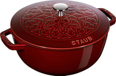 Round Cast Iron Pot Lily Staub - Grenadine, 5 Ltr