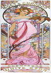 Lumartos, Vintage Poster Alphonse Mucha Moet Chandon Champagne White Star 1899, Print only, A4