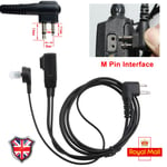 2 Pin Security Headset Earpiece Earphone For Motorola Walkie Talkie Radio Uk