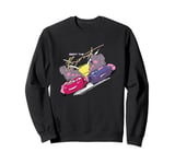 Disney Pixar Cars 2 Beat The Burnout Summer Vibes Retro Logo Sweatshirt