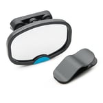 Munchkin Miroir Auto Bébé à Vue Dégagée Dual Sight, double vue pour enfant assis vers l’avant ou l’arrière