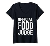 Womens Official Food Judge -- V-Neck T-Shirt