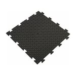 Dalle clipsable en pvc Motif grain de riz - Noir 50 x 50 cm