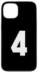 iPhone 13 #4 Jersey Varsity Uniform Number Sport Case