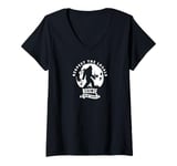 Womens Roscoe New York Respect local residents Sasquatch Night V-Neck T-Shirt